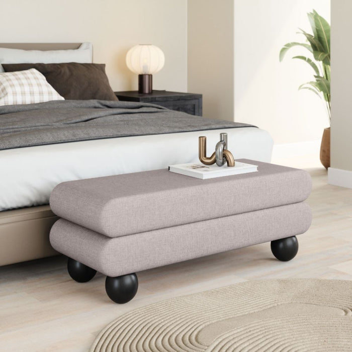 Zuo Davao Bench Gray - Bed & Sofa Hub