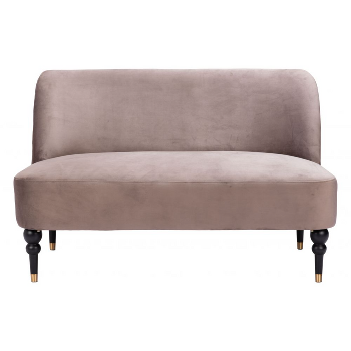 Zuo Bintulu Loveseat Taupe - Bed & Sofa Hub