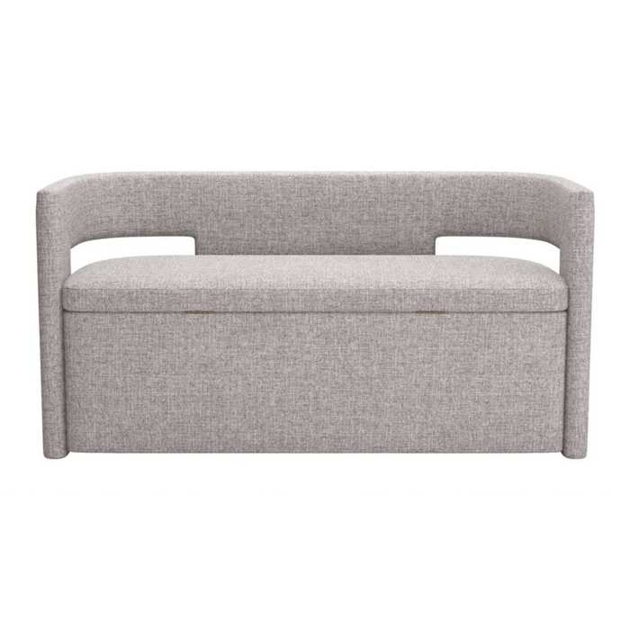 Zuo Papua Storage Bench Gray - Bed & Sofa Hub