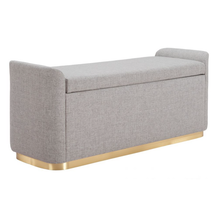 Zuo Dobo Storage Bench Gray - Bed & Sofa Hub