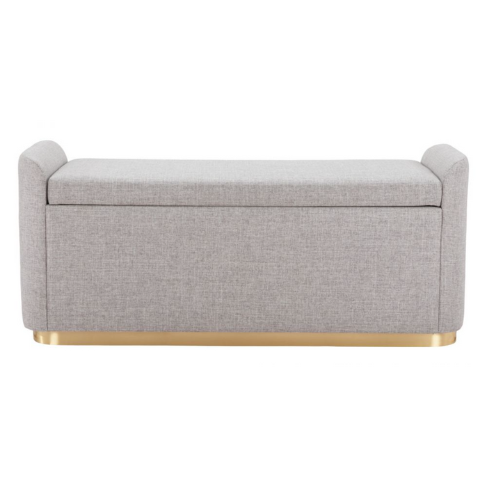 Zuo Dobo Storage Bench Gray - Bed & Sofa Hub