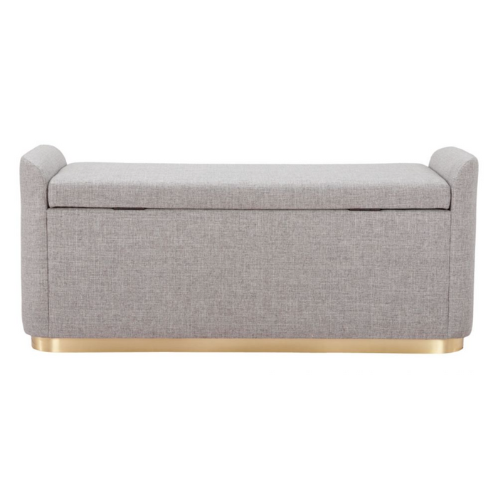 Zuo Dobo Storage Bench Gray - Bed & Sofa Hub