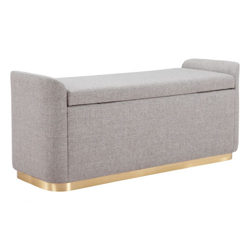 Zuo Dobo Storage Bench Gray - Bed & Sofa Hub