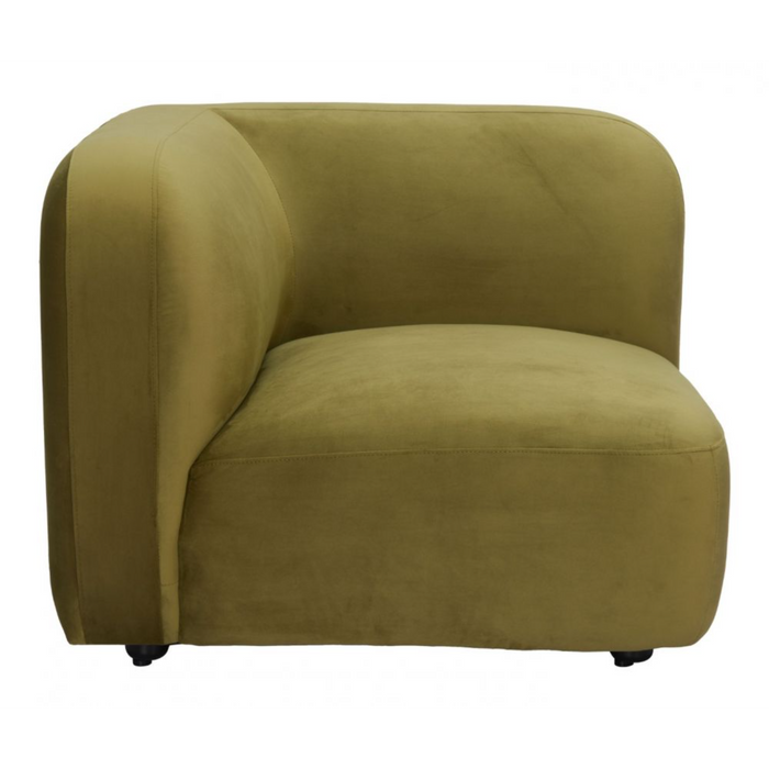 Zuo Biak Corner Chair Green - Bed & Sofa Hub