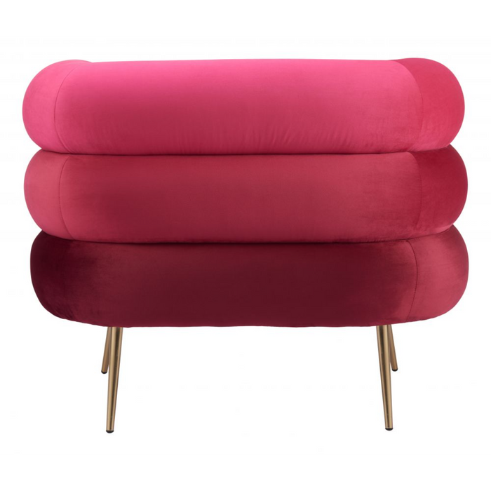 Zuo Arish Accent Chair Red - Bed & Sofa Hub