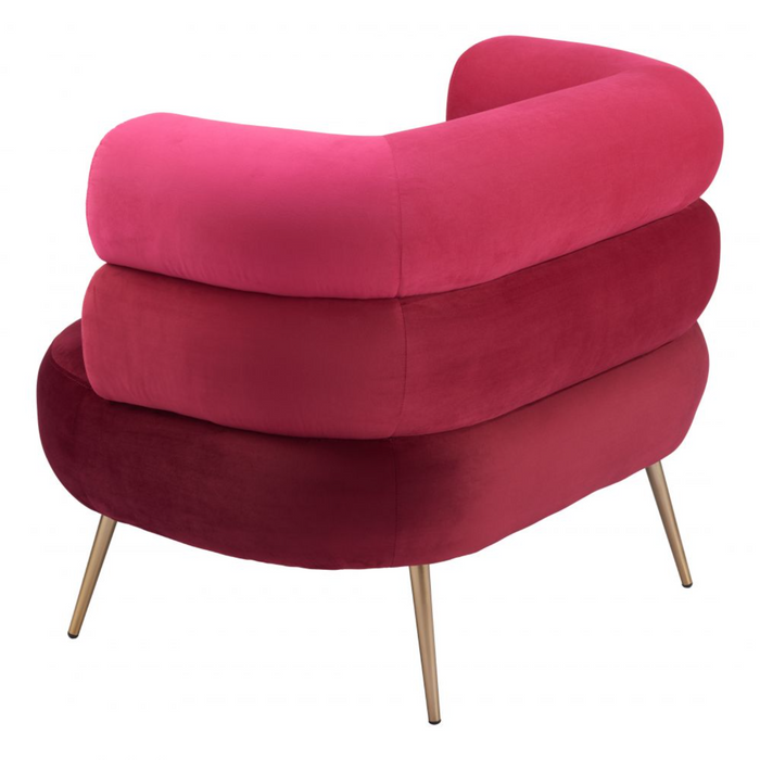 Zuo Arish Accent Chair Red - Bed & Sofa Hub