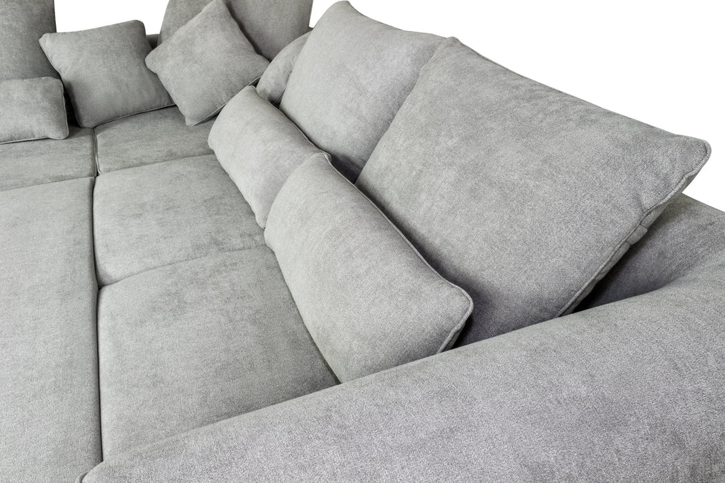 Maxima House ROYAL Sleeper Sectional Sofa with storage WN0011/GR - Bed & Sofa Hub