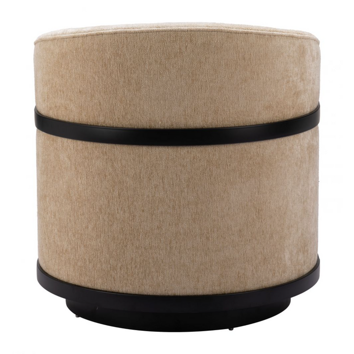 Zuo Hanko Swivel Chair Golden Beige - Bed & Sofa Hub