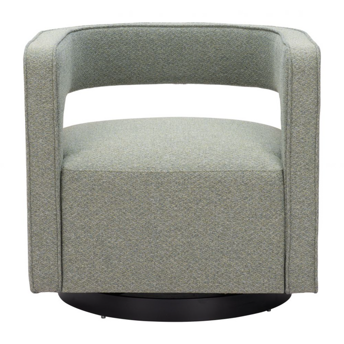 Zuo Turku Swivel Chair Sage Green - Bed & Sofa Hub