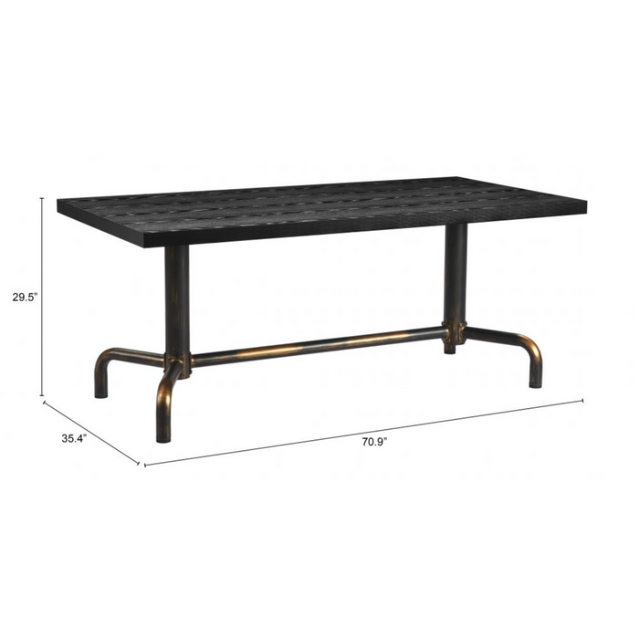Zuo Neum Dining Table Black - Bed & Sofa Hub