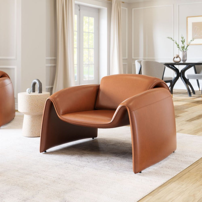 Zuo Horten Accent Chair Brown - Bed & Sofa Hub