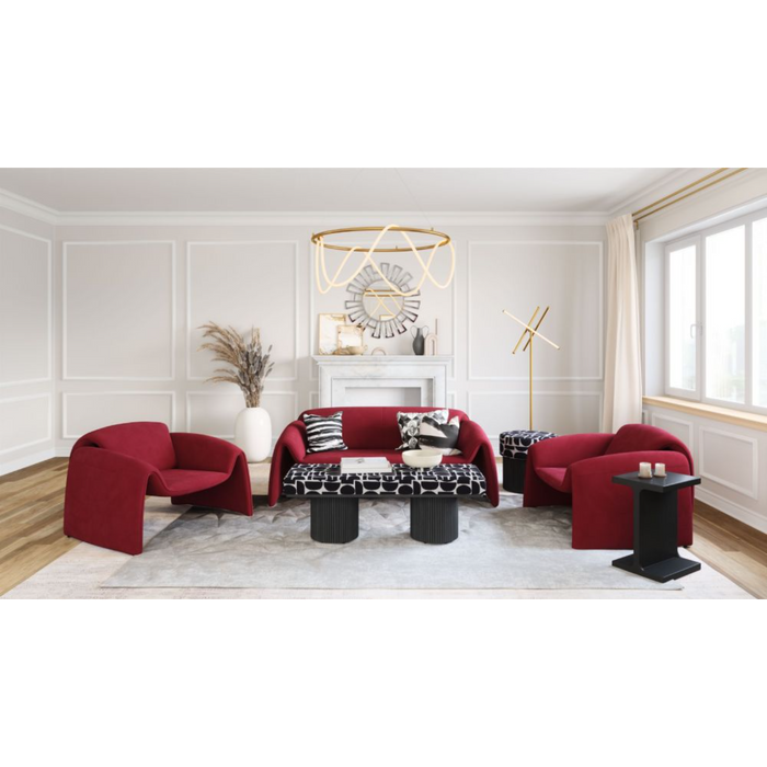 Zuo Horten Accent Chair Red - Bed & Sofa Hub