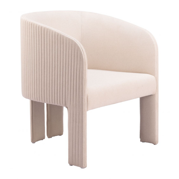 Zuo Hull Accent Chair Beige - Bed & Sofa Hub