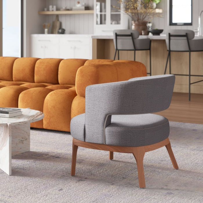 Zuo Penryn Accent Chair Slate Gray - Bed & Sofa Hub