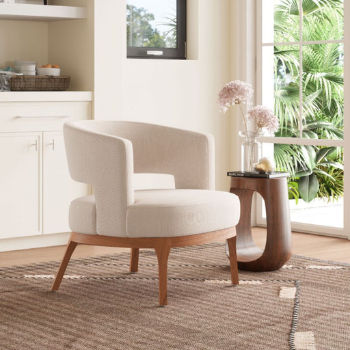 Zuo Penryn Accent Chair Beige - Bed & Sofa Hub