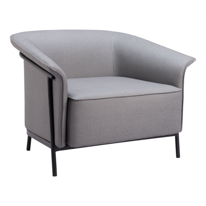 Zuo Burry Accent Chair Slate Gray - Bed & Sofa Hub