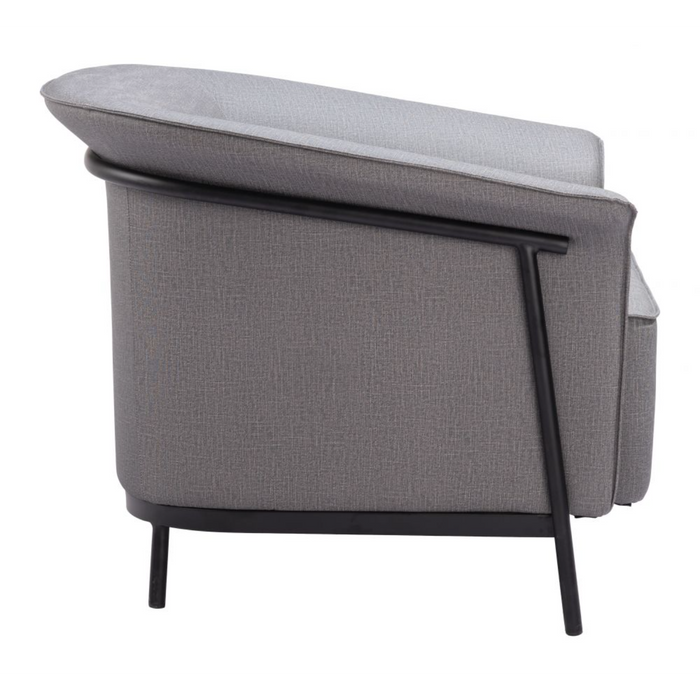 Zuo Burry Accent Chair Slate Gray - Bed & Sofa Hub