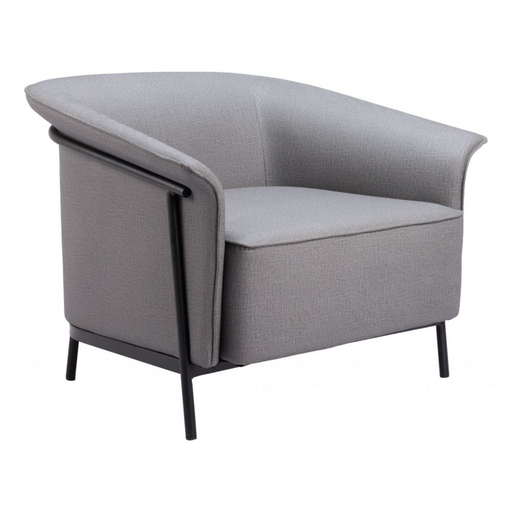 Zuo Burry Accent Chair Slate Gray - Bed & Sofa Hub
