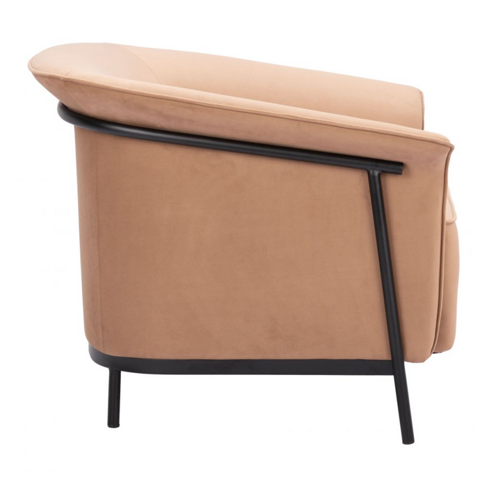 Zuo Burry Accent Chair Tan - Bed & Sofa Hub