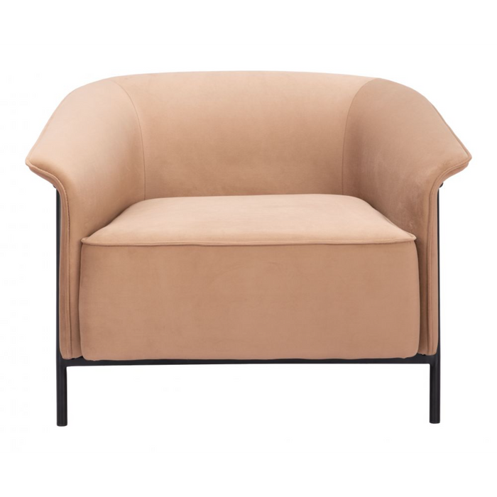 Zuo Burry Accent Chair Tan - Bed & Sofa Hub
