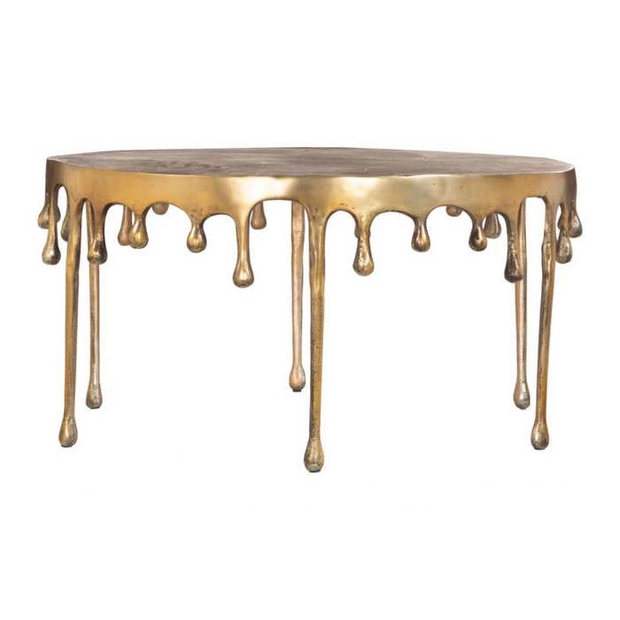 Zuo Drip Coffee Table Antique Brass - Bed & Sofa Hub