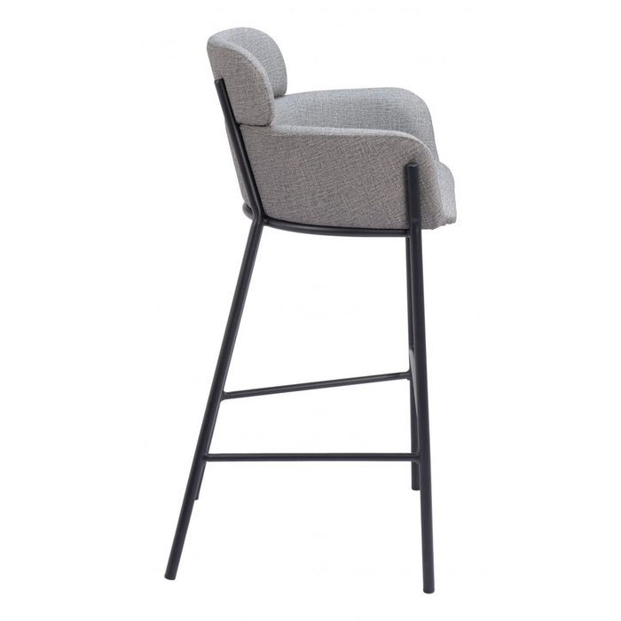 Zuo Bremor Barstool Slate Gray - Bed & Sofa Hub