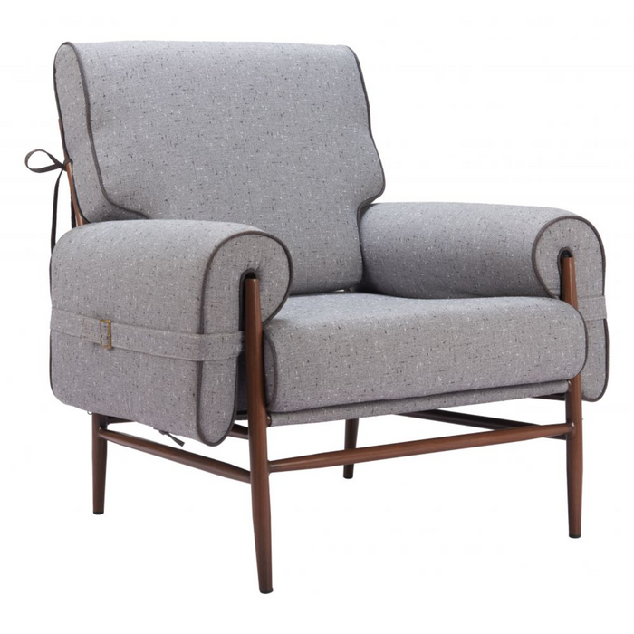 Zuo Klem Accent Chair Gray - Bed & Sofa Hub