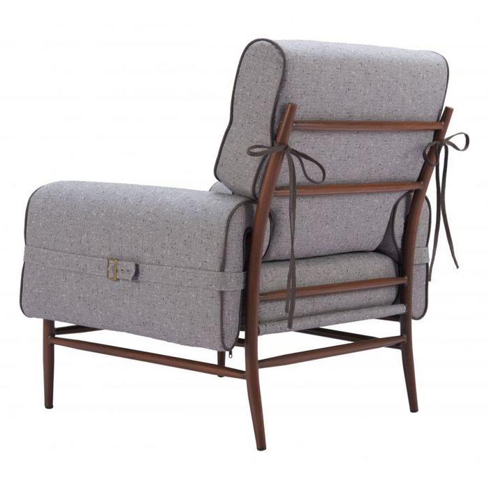 Zuo Klem Accent Chair Gray - Bed & Sofa Hub