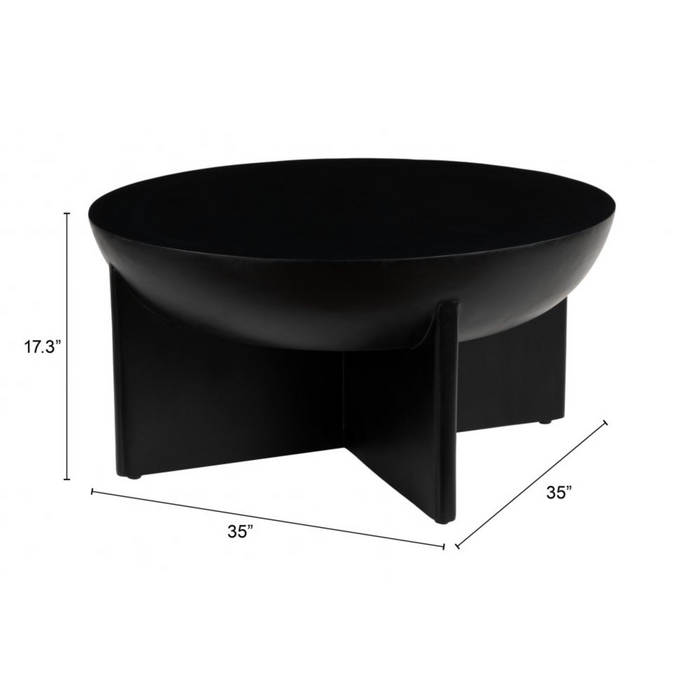 Zuo Tume Coffee Table Black - Bed & Sofa Hub