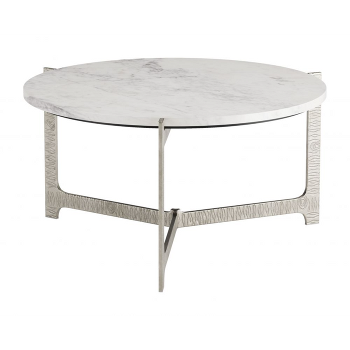 Zuo Barmas Coffee Table White & Silver - Bed & Sofa Hub