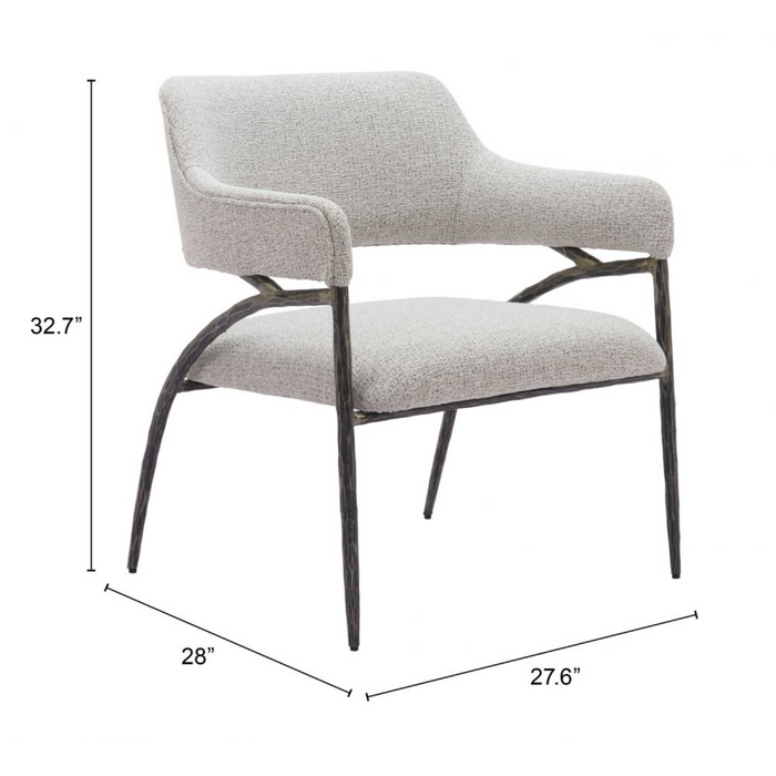 Zuo Vesterboro Accent Chair Gray - Bed & Sofa Hub