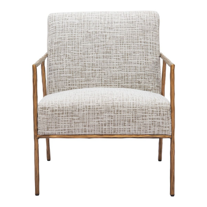 Zuo Norrebro Accent Chair Beige Frost - Bed & Sofa Hub