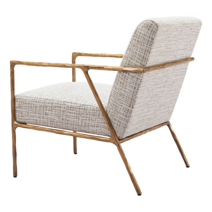 Zuo Norrebro Accent Chair Beige Frost - Bed & Sofa Hub