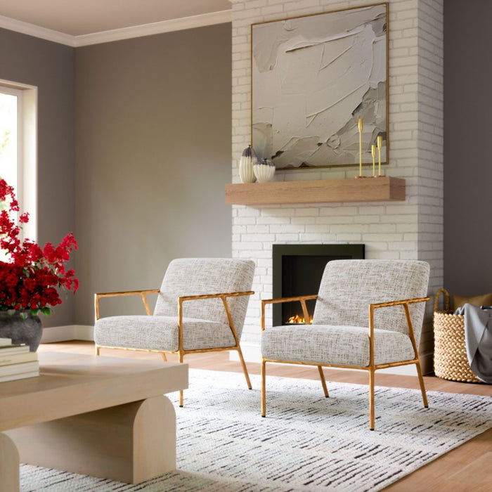 Zuo Norrebro Accent Chair Beige Frost - Bed & Sofa Hub