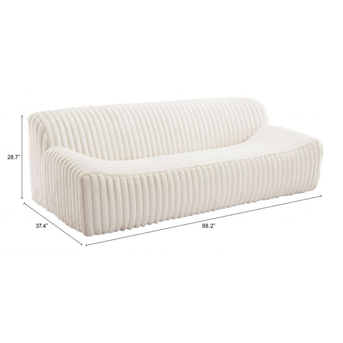 ZUO Osterbro Sofa Cream - Bed & Sofa Hub