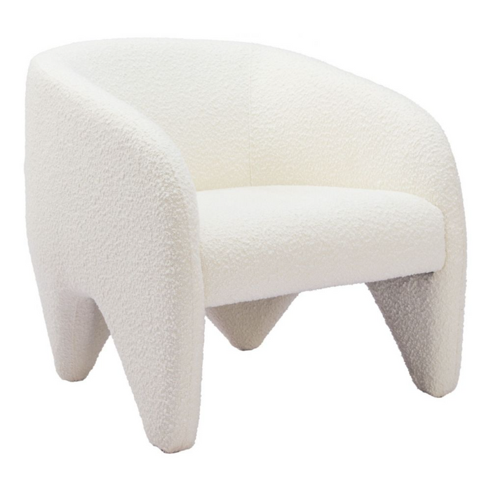 Zuo Lopta Accent Chair White - Bed & Sofa Hub