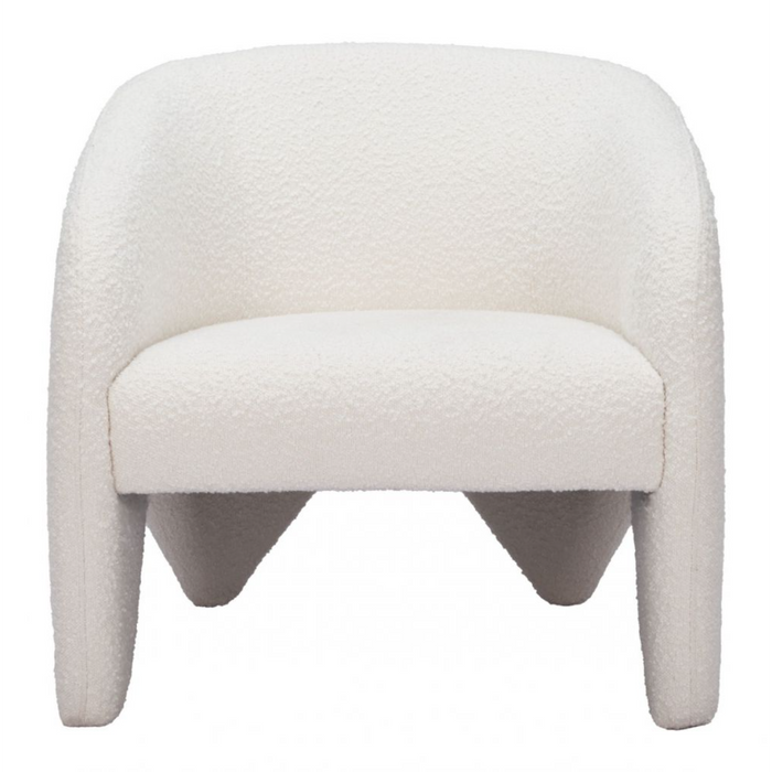 Zuo Lopta Accent Chair White - Bed & Sofa Hub
