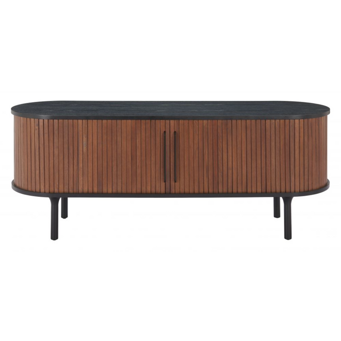 Zuo Koriana Entertainment Stand Black & Walnut - Bed & Sofa Hub