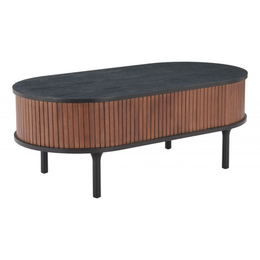 Zuo Koriana Coffee Table Black & Walnut - Bed & Sofa Hub