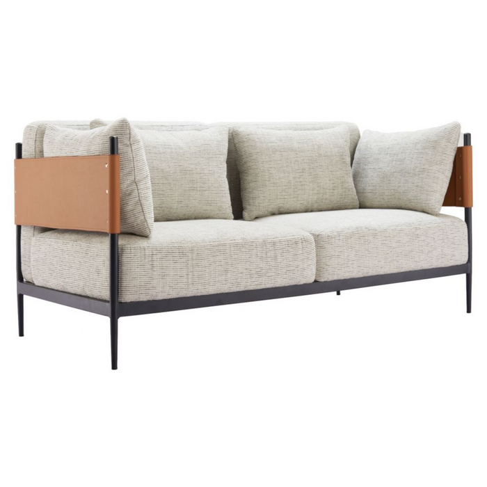 Zuo Stirbe Loveseat Gray - Bed & Sofa Hub