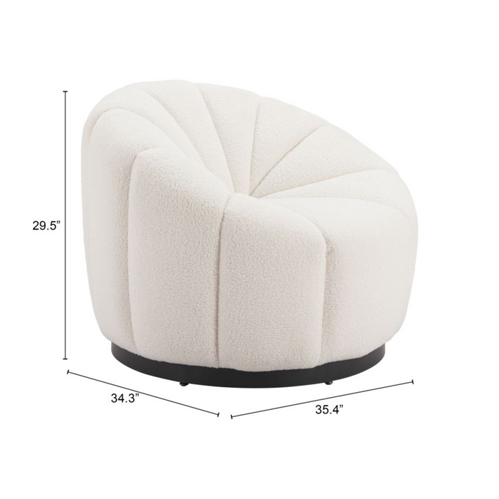 Zuo Bhutan Accent Chair Cream - Bed & Sofa Hub