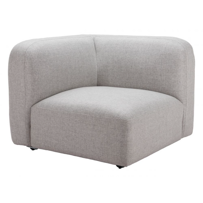 Zuo Biak Corner Chair Gray - Bed & Sofa Hub