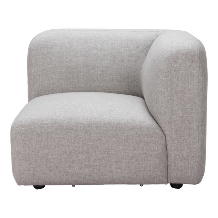 Zuo Biak Corner Chair Gray - Bed & Sofa Hub