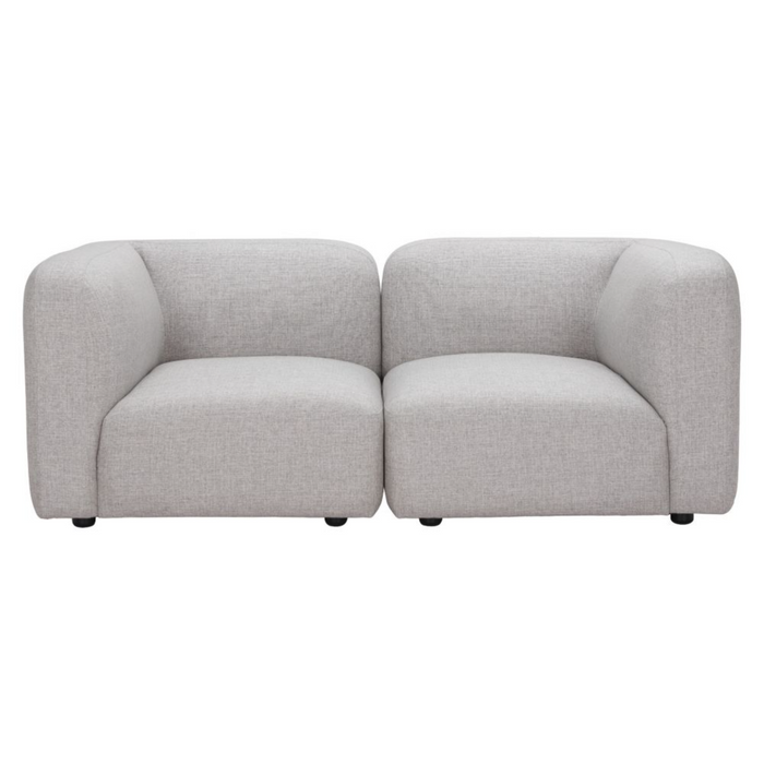 Zuo Biak Corner Chair Gray - Bed & Sofa Hub