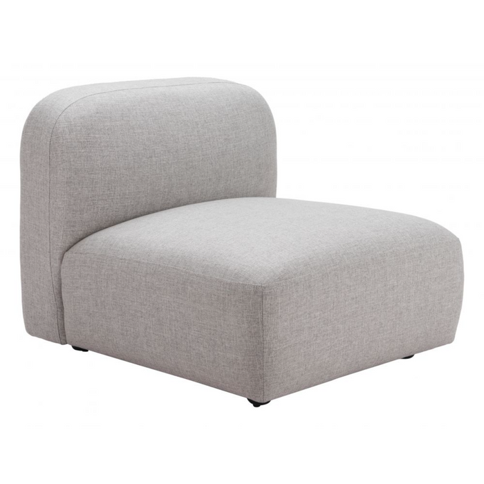 Zuo Biak Middle Chair Gray - Bed & Sofa Hub