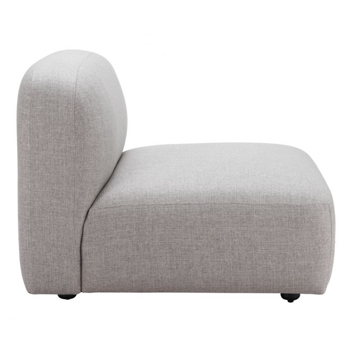 Zuo Biak Middle Chair Gray - Bed & Sofa Hub