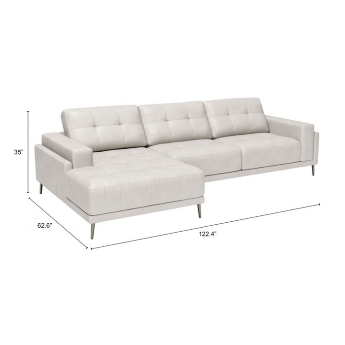 ZUO Bliss Chaise Sectional - Bed & Sofa Hub