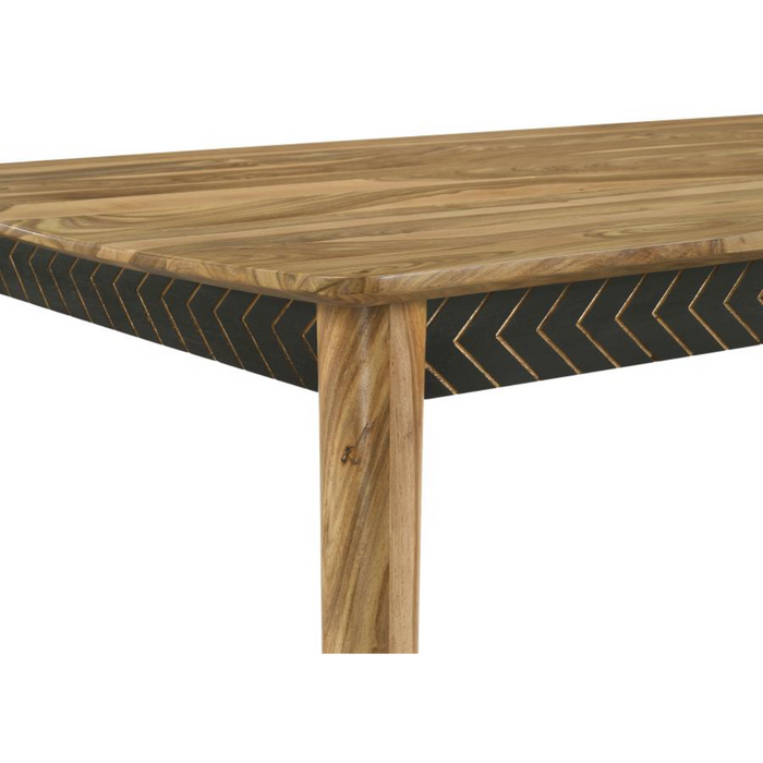 Coaster Partridge 7-piece Counter Dining Room Set Espresso and Camel - Bed & Sofa Hub