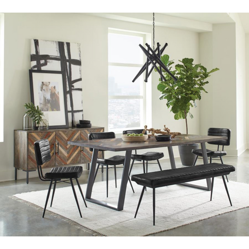 Coaster  Misty 6-piece Rectangular Dining Room Set Sheesham and Espresso - Bed & Sofa Hub