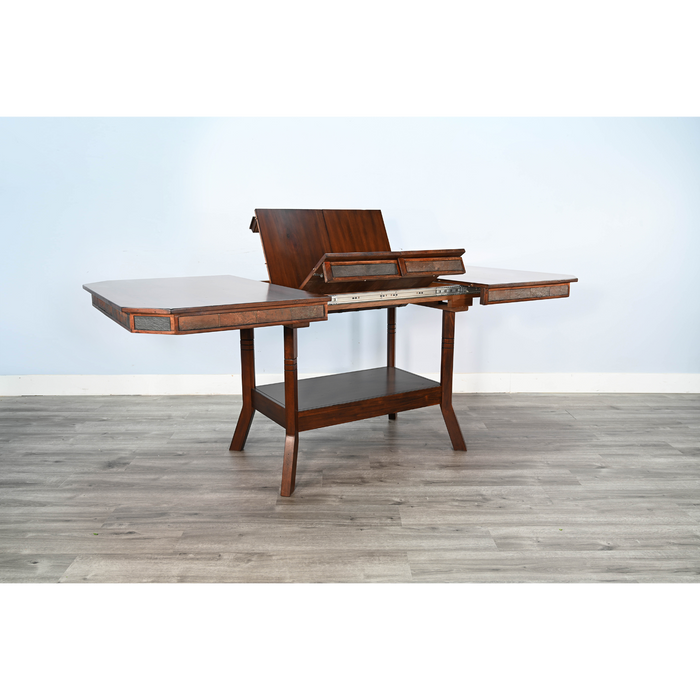 Sunny Designs Extension Dining Table with Double Butterfly Leaf Dark Chocolate - Bed & Sofa Hub